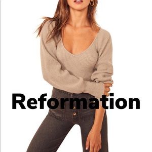 🆕🏷 Reformation Hart Oatmeal ♻️ Cashmere Sweater